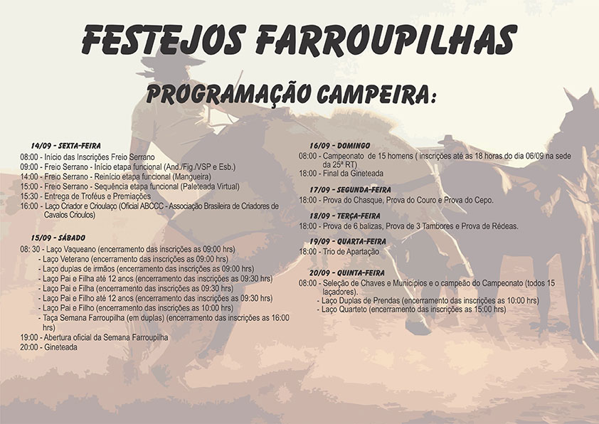 Caxias sedia 10ª Festa do Cavalo Crioulo a partir desta quinta-feira -  Prefeitura de Caxias do Sul